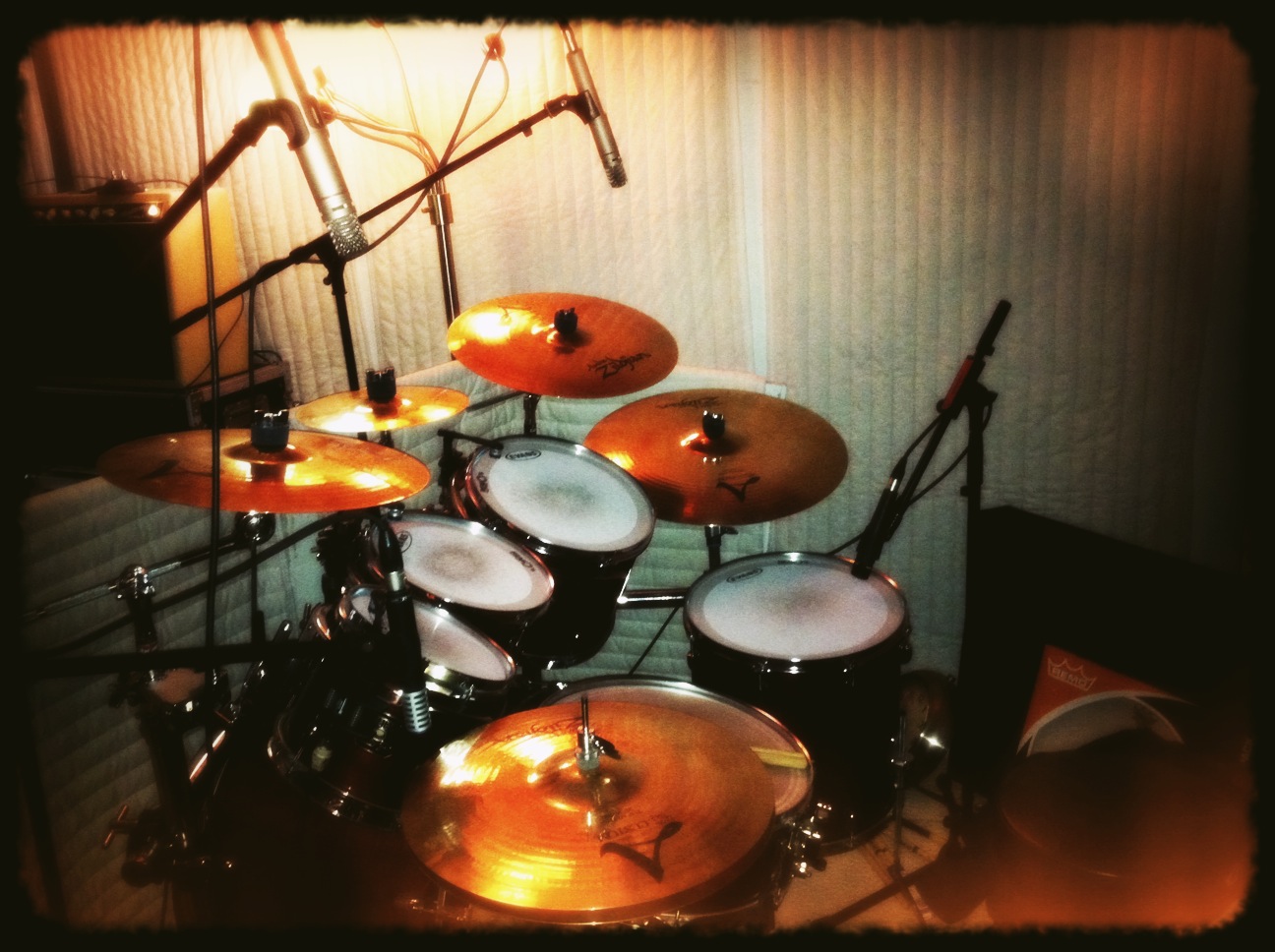 First Studio Recording Session on Drums